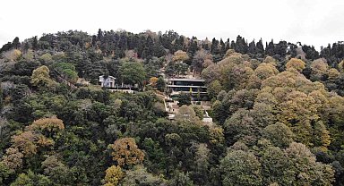 Boğaz'a nazır kaçak villanın son hali havadan görüntülendi