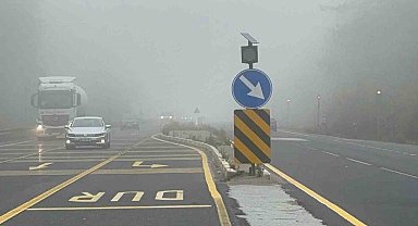 Bolu Dağı'nda sis etkili oluyor