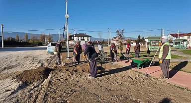 Bolu'da parklara kadın eli değdi