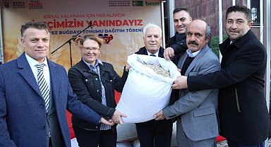 Bursa Büyükşehir'den çiftçilere destek