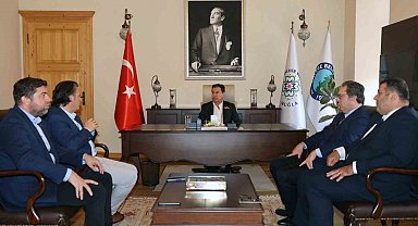 Büyükşehir MUTTAŞ Deniz Hizmetleri A.Ş'den Başkan Aras'a Ziyaret