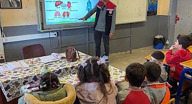 Çeşme'de öğrencilere su tasarrufu eğitimi