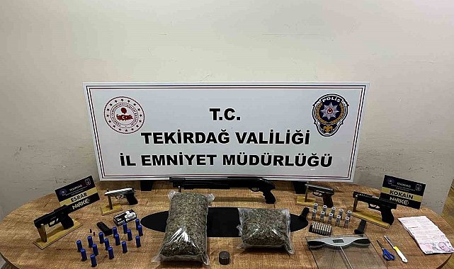 Çorlu'da uyuşturucu ve kaçakçılık operasyonuna 2 tutuklama