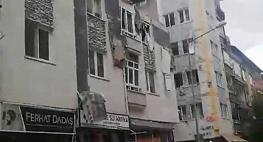 Çorum'da patlama: Binada ve çevrede hasar oluştu