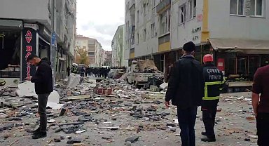 Çorum'daki patlamada ilk belirlemelere göre 1 ölü, 16 yaralı