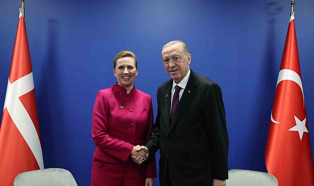 Cumhurbaşkanı Erdoğan, Danimarka Başbakanı Frederiksen ile görüştü