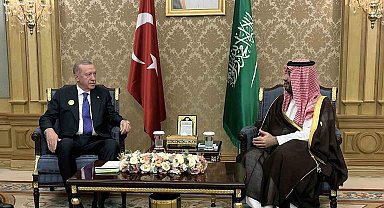 Cumhurbaşkanı Erdoğan, Suudi Arabistan Veliaht Prensi Muhammed Bin Selman ile görüştü