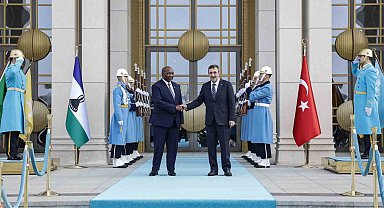 Cumhurbaşkanı Yardımcısı Yılmaz, Lesoto Başbakanı Matekane'yi kabul etti