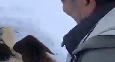 Dağda mahsur kalan çoban köylülerin yardımıyla kurtarıldı