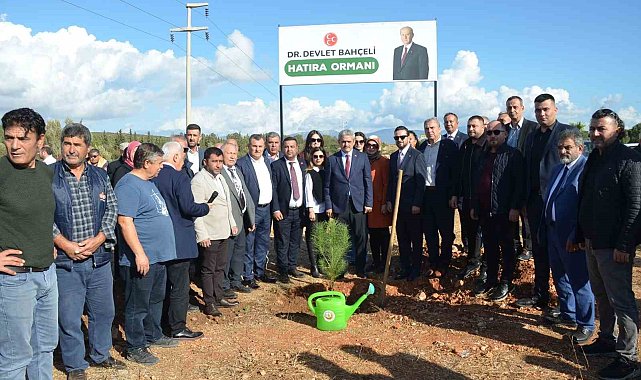 Didim'de 'Devlet Bahçeli' hatıra ormanı