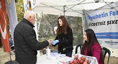 Diyabet Gününde vatandaşlara ücretsiz kan şekeri ölçümü