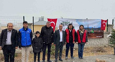 Diyadin'de fidanlar toprakla buluştu