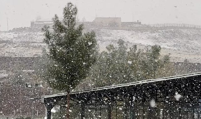 Diyarbakır'da lapa lapa kar yağışı