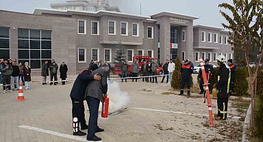 DKMP'de yangın tatbikatı