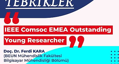 Doç. Dr. Ferdi Kara'ya IEEE'den "Üstün Başarılı Genç Araştırmacı Ödülü"
