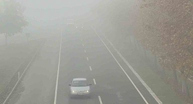 Düzce güne sisle uyandı