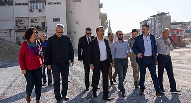 Efeler Belediyesi eski minibüs garajı alanında otopark çalışması başlattı