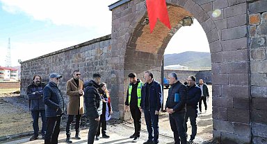 El Aman Hanı restorasyon çalışmaları gözden geçirildi