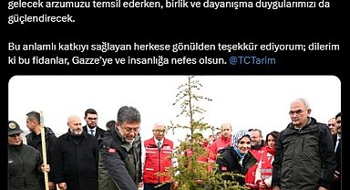 Emine Erdoğan'dan Gazze Hatıra Ormanı'na ilişkin paylaşım: