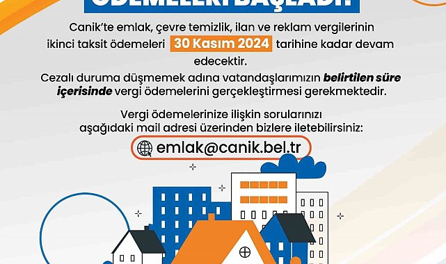 Emlak ve ÇTV'de son gün 30 Kasım
