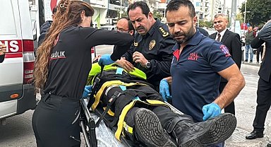 Emniyet müdürü trafik kazası yapan Şahin timi personelinin elini bir an olsun bırakmadı