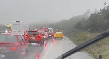 Emniyet şeridi uyanıklarını, ambulans şoförü görüntüledi