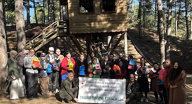 Engelli öğrencilerden kuşlara sıcak yuva