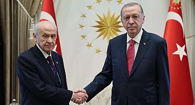 Erdoğan ile Bahçeli Beştepe'de buluştu