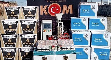 Erzurum'da kaçak sigara operasyonu
