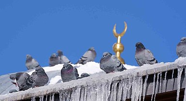 Erzurum'da termometreler -18'i gösterdi