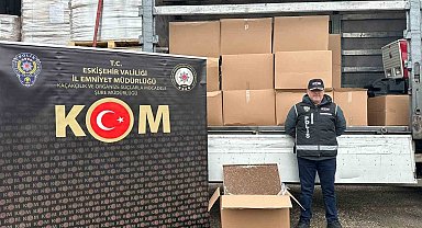 Eskişehir'de 1 milyon 125 bin adet doldurulmuş makaron ele geçirildi