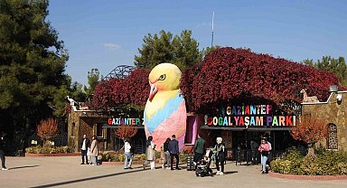 Gaziantep Doğal Yaşam Parkı'na ara tatilde ziyaretçi akını