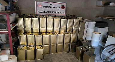 Gaziantep'te 1 milyon lira değerinde sahte zeytinyağı ele geçirildi