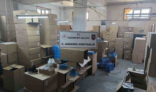 Gaziantep'te sahte ayakkabı operasyonu