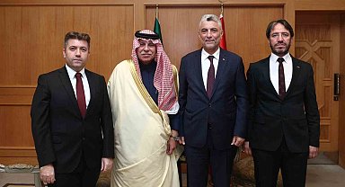 Gaziantepli halıcılar Suudi Bakan Al-Kassabi'yle görüştü