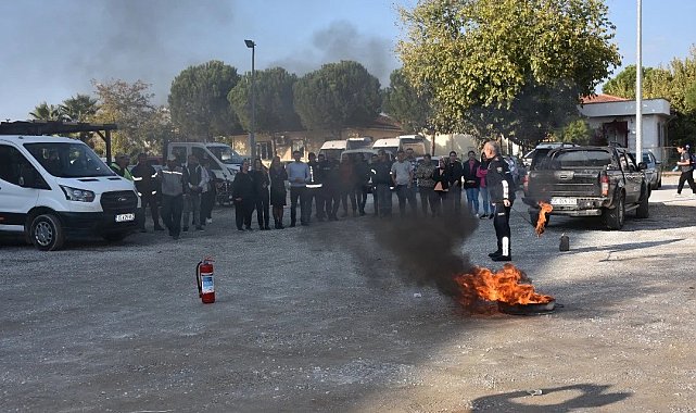 Germencik Belediyesi personeline yangın eğitimi