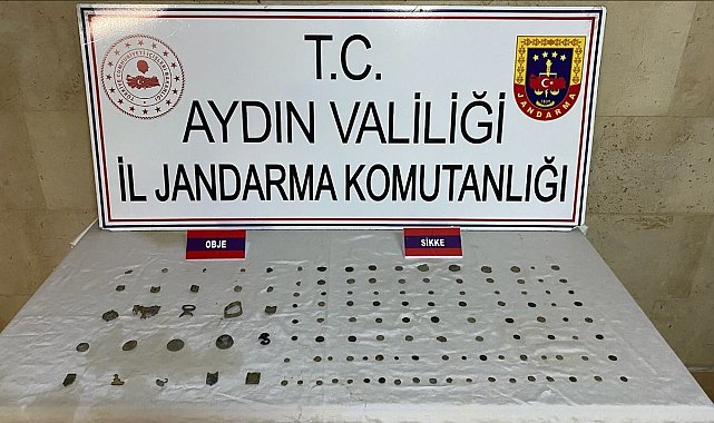 Germencik'te Roma ve Bizans dönemine ait tarihi eserler ele geçirildi