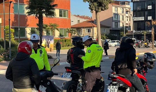 Gönen'de trafik denetimlerinde 432 bin liralık ceza kesildi