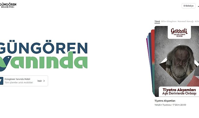 Güngören Belediyesi artık cebinde