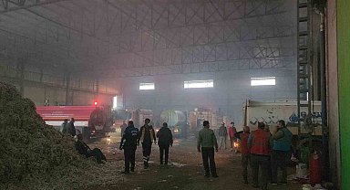 Hatay'da pamuk fabrikasında yangın