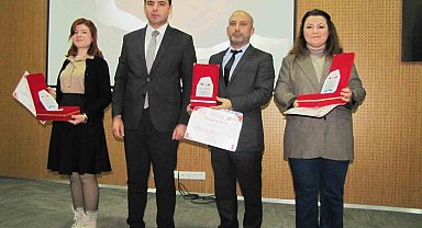 Hisarcık'ta dereceye giren öğretmenler ödüllendirildi