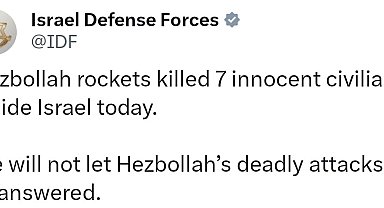 Hizbullah'ın İsrail'e yönelik misilleme saldırılarında 7 kişi hayatını kaybetti