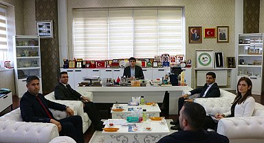 Iğdır Denetimli Serbestlik Müdürü Erkan Yıldırım'dan Rektör Alma'ya ziyaret