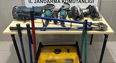 İnşaat malzemesi çalan şahıs yakalandı