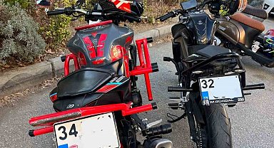 Isparta'da trafiği tehlikeye düşüren 2 motosiklet sürücüsüne ceza yazıldı