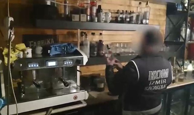 İzmir'deki eğlence mekanlarına kaçak alkol operasyonu
