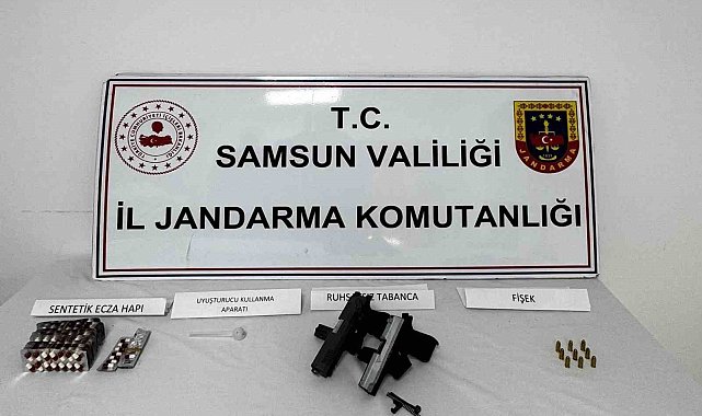 Jandarma ekiplerince silah ve uyuşturucu ele geçirildi