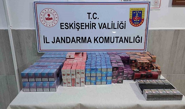 Jandarma ekiplerinden kaçak sigara operasyonu
