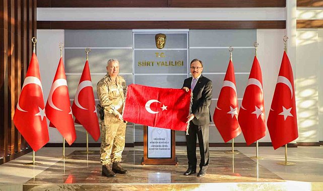 Jandarma Genel Komutan Yardımcısı Hüseyin Kurtoğlu Siirt Valisi ile görüştü