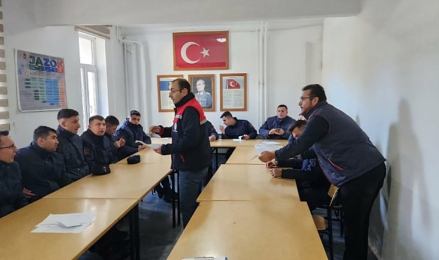 Jandarma personellerine 'Hayvansal Ürünlerin Sevklerinde Yol Kontrolleri' eğitimi verildi